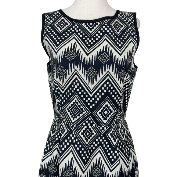 J Crew Sleeveless Geo Patterned Dress - Picture 5 of 12